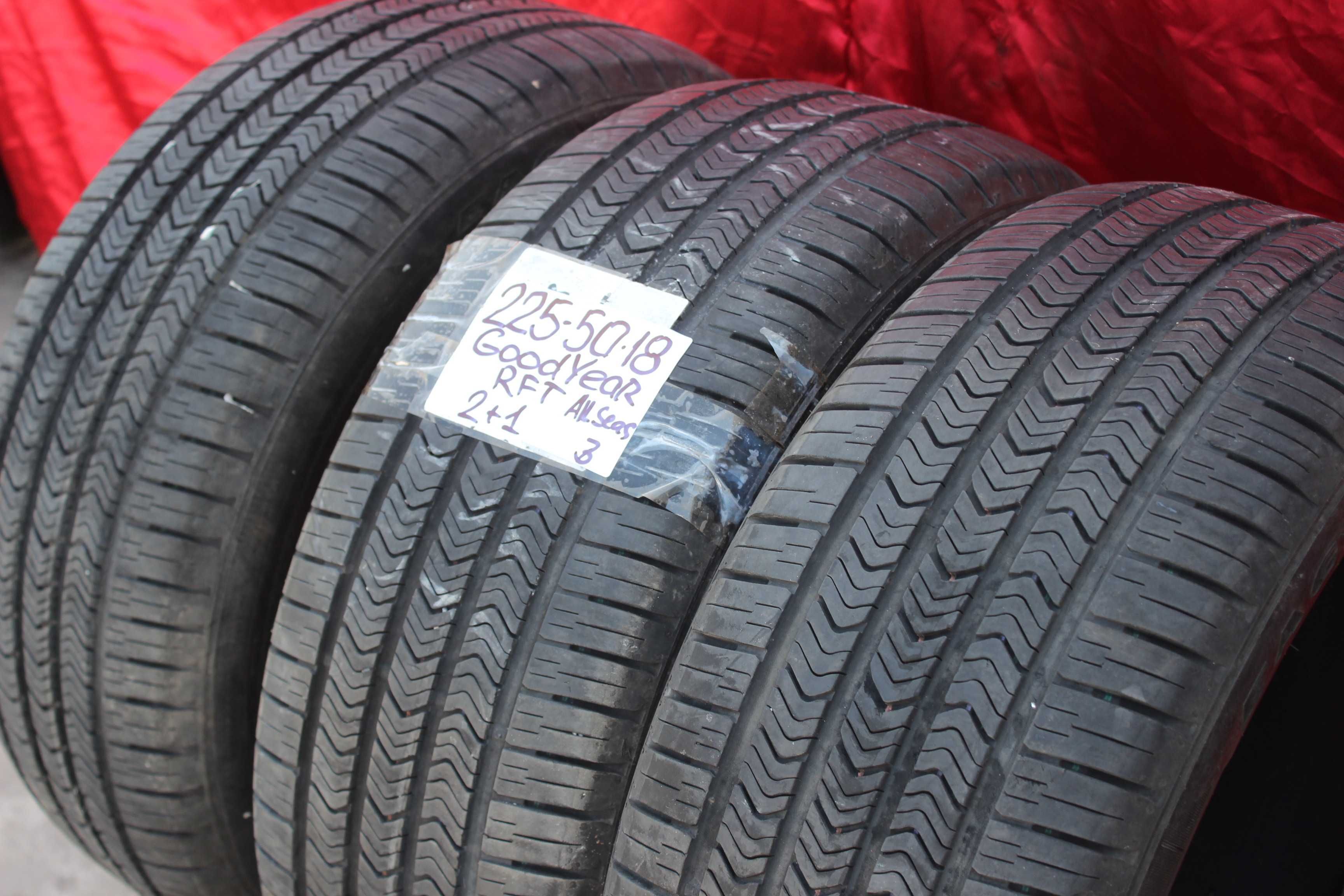 225-50-R18 GOODYEAR EAGLE RFT 2+1 штуки  летней резины GERMANY