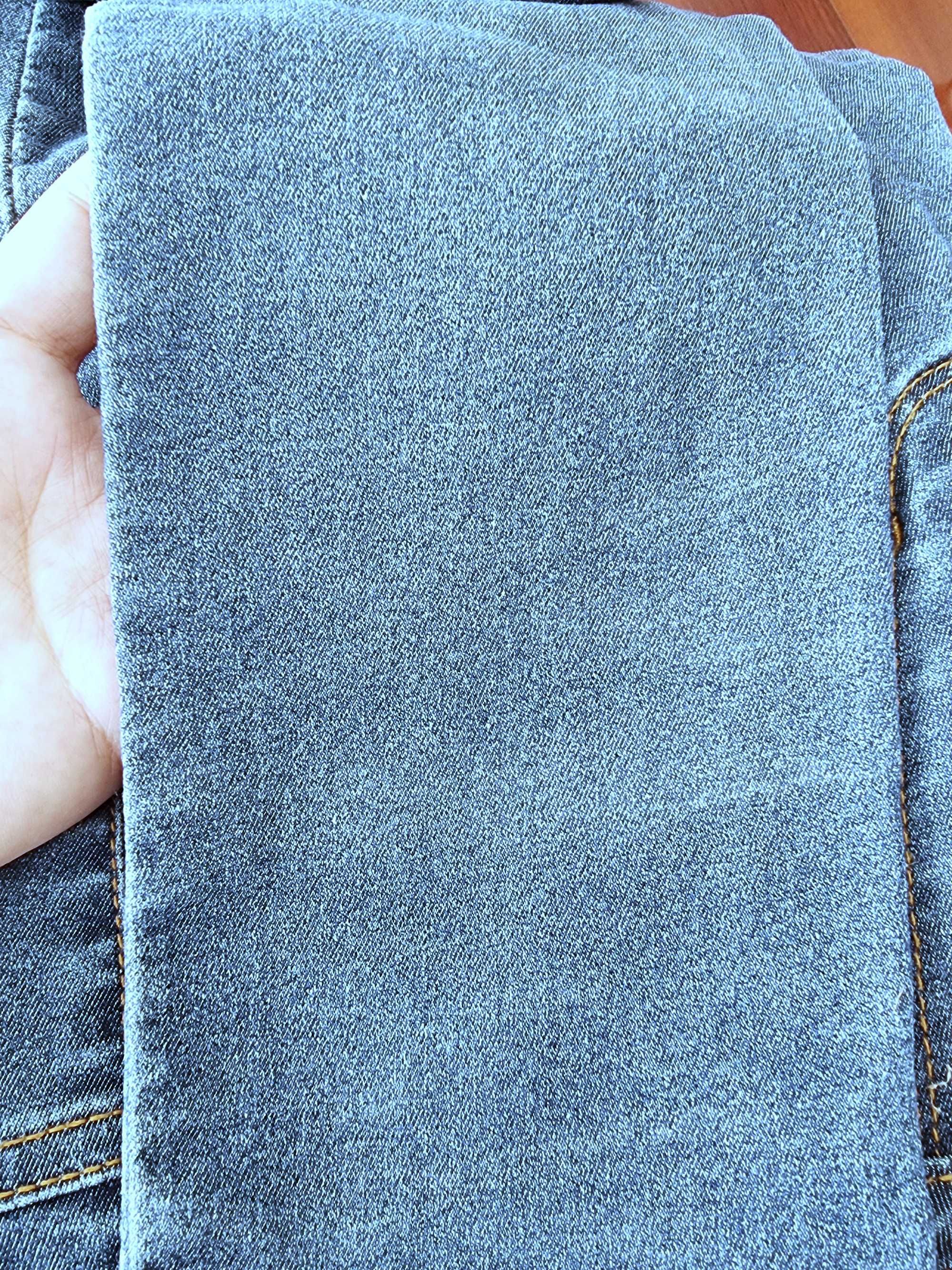 Calças/ jeggings de ganga justos e de cintura subida Primark, tam 34