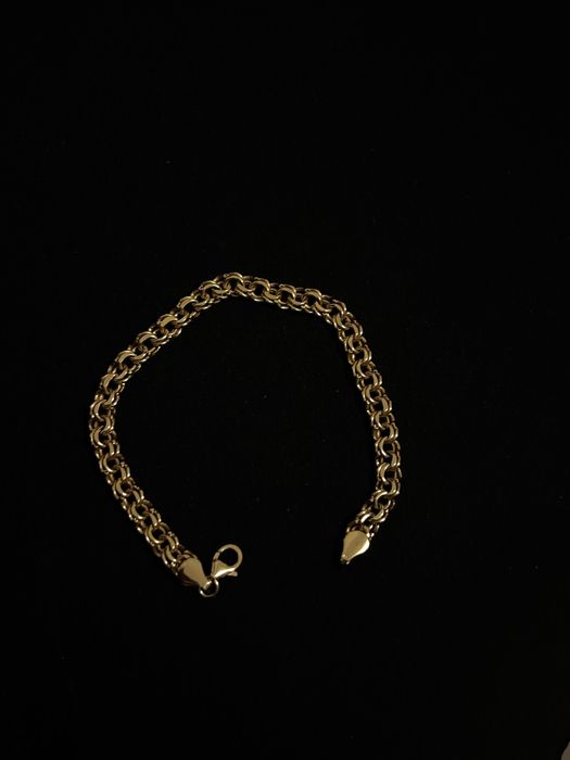 Pulseira friso Ouro 9Klt