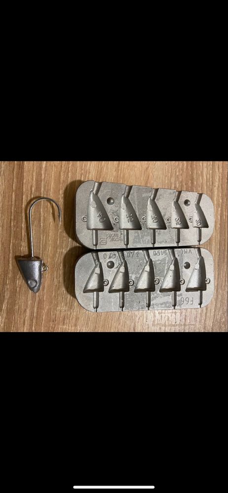 Molde chumbada pesca