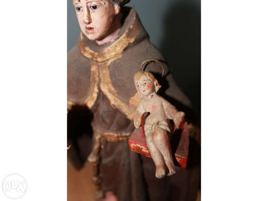 Santo António em Madeira / Vintage Saint Antony figure