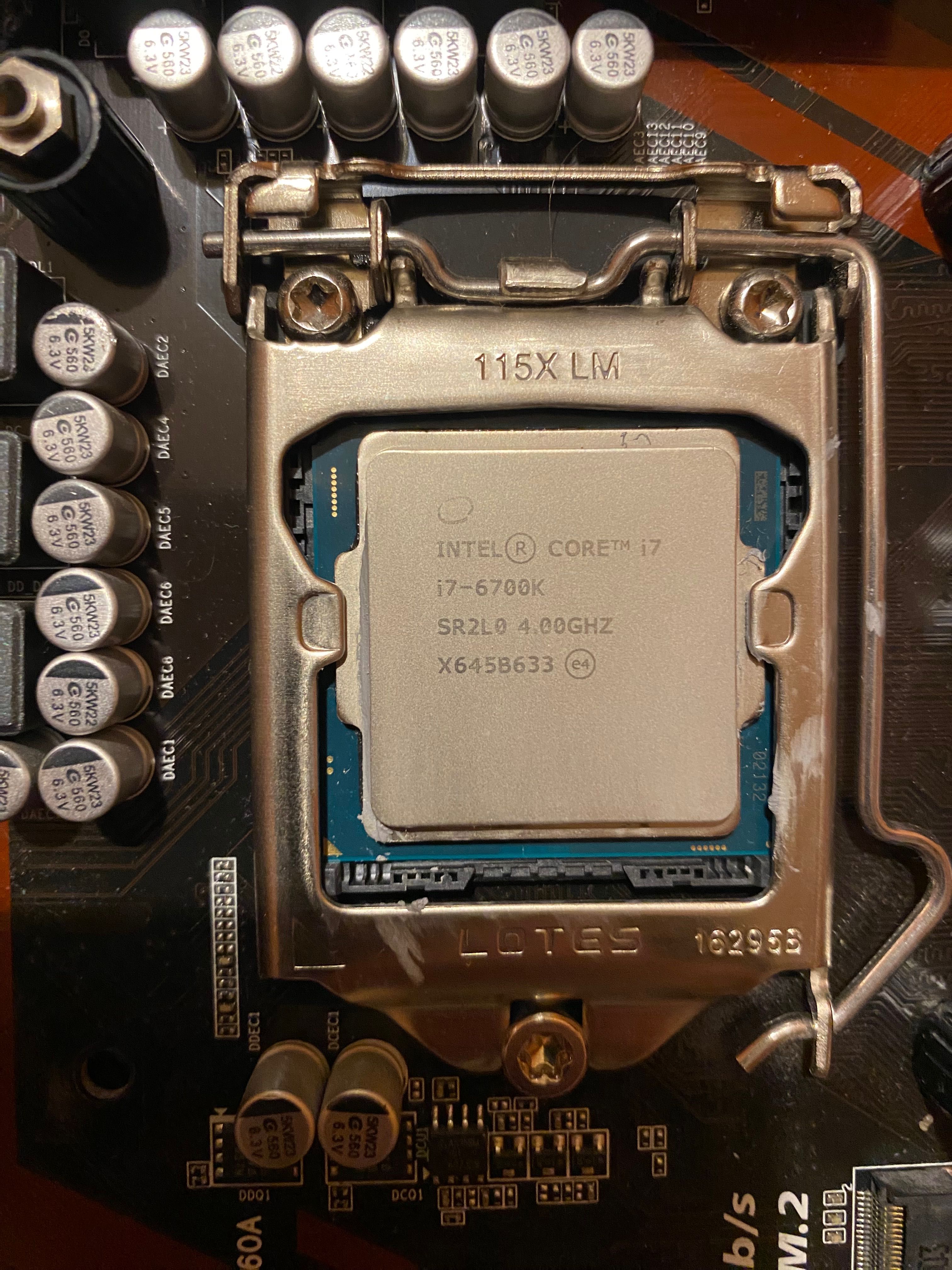 sprzedam płytę główną + i7 6700k