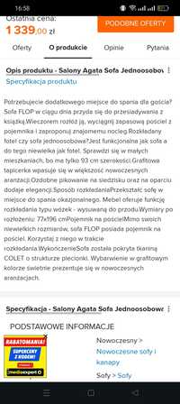 Sprzedam  łóżko jednoosobowe