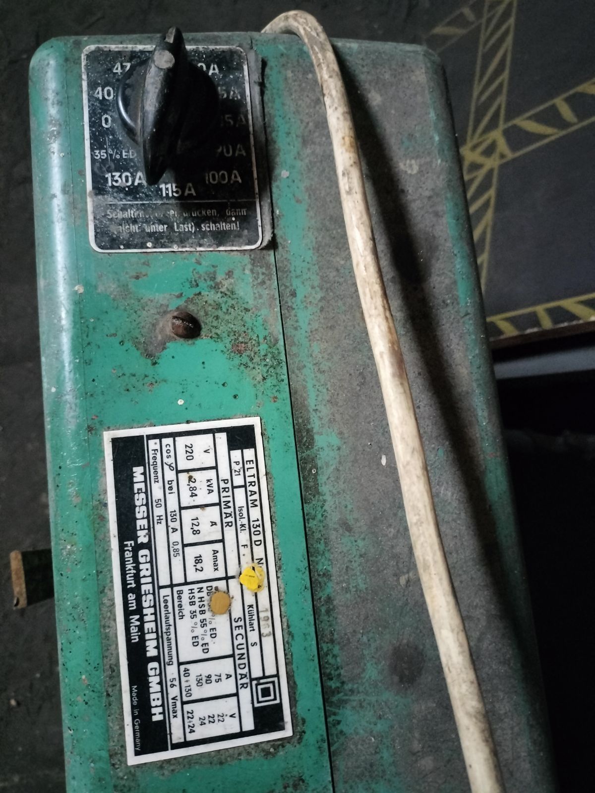 Spawarka messer greisheim eltram 130 d z Niemiec typ 220  1963 sprawna
