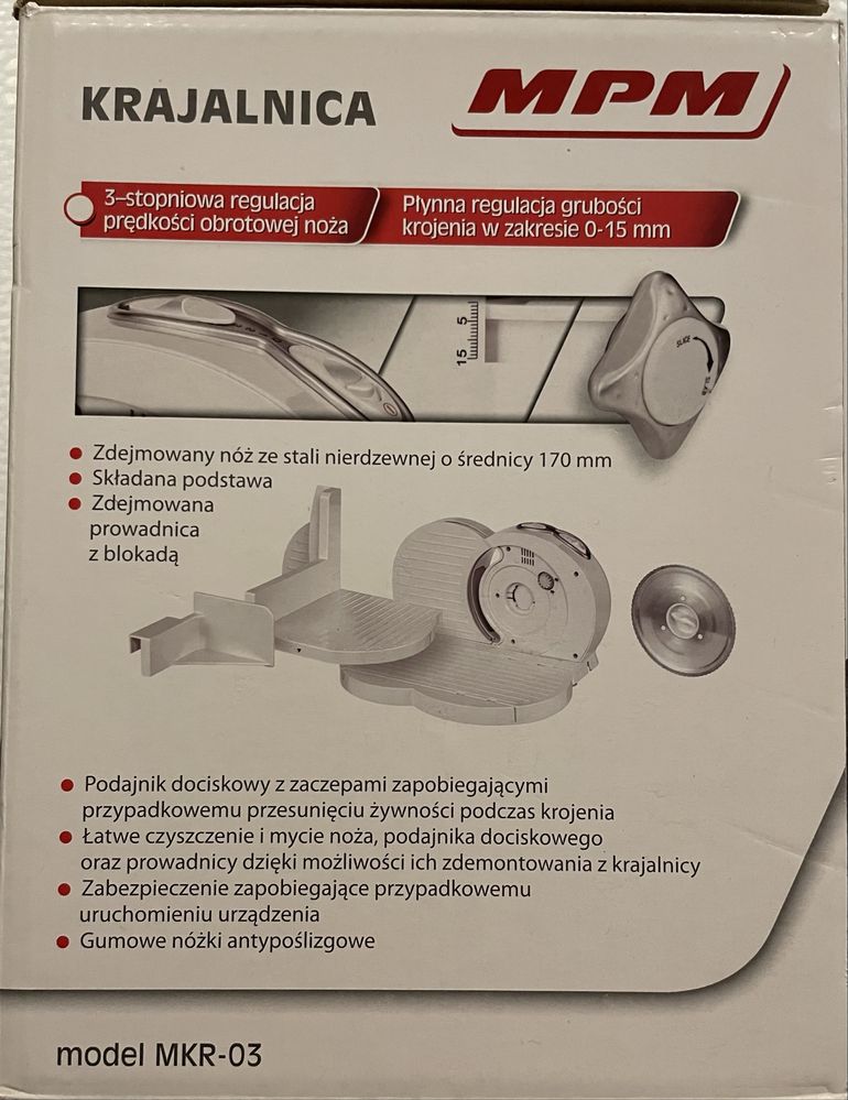 Krajalnica do Wędlin, Chleba i Sera MPM MKR-03