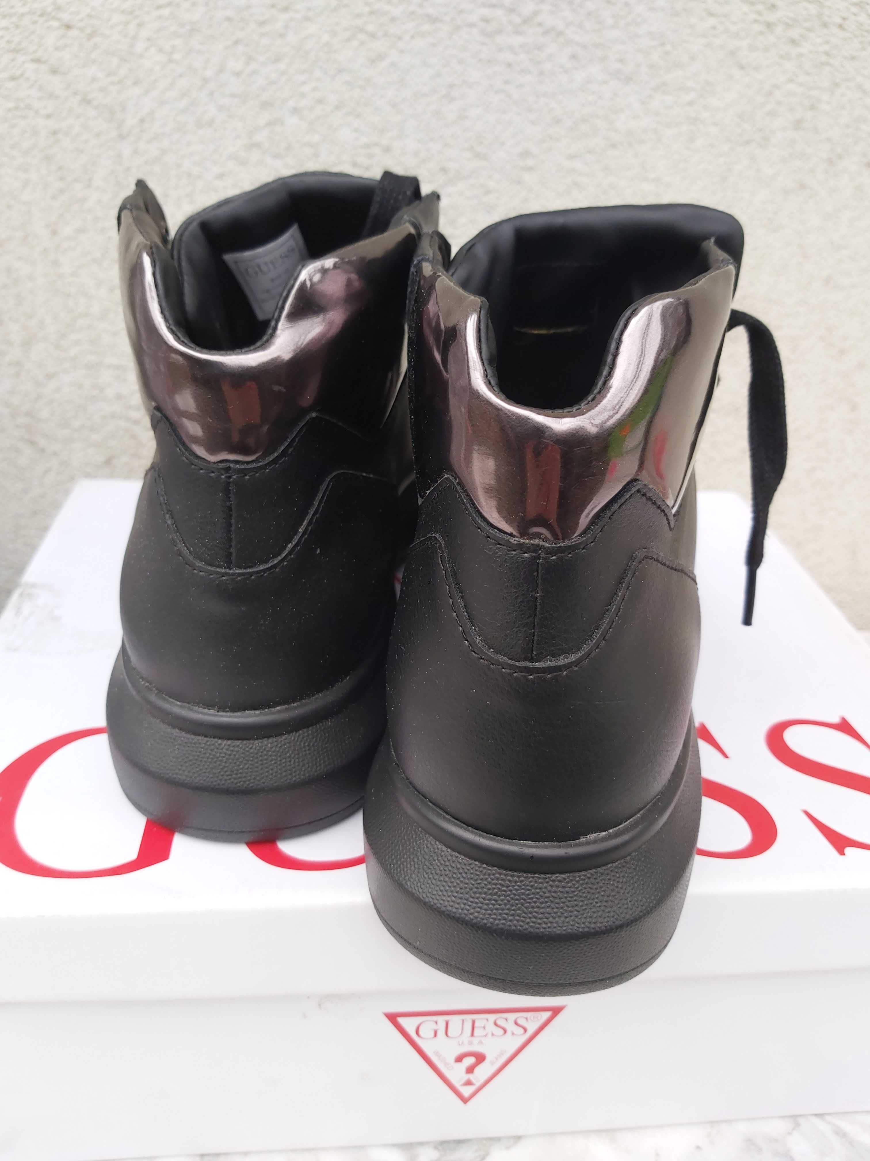 Nowe sneakersy GUESS czarne pólbuty 42 a289 buty męskie