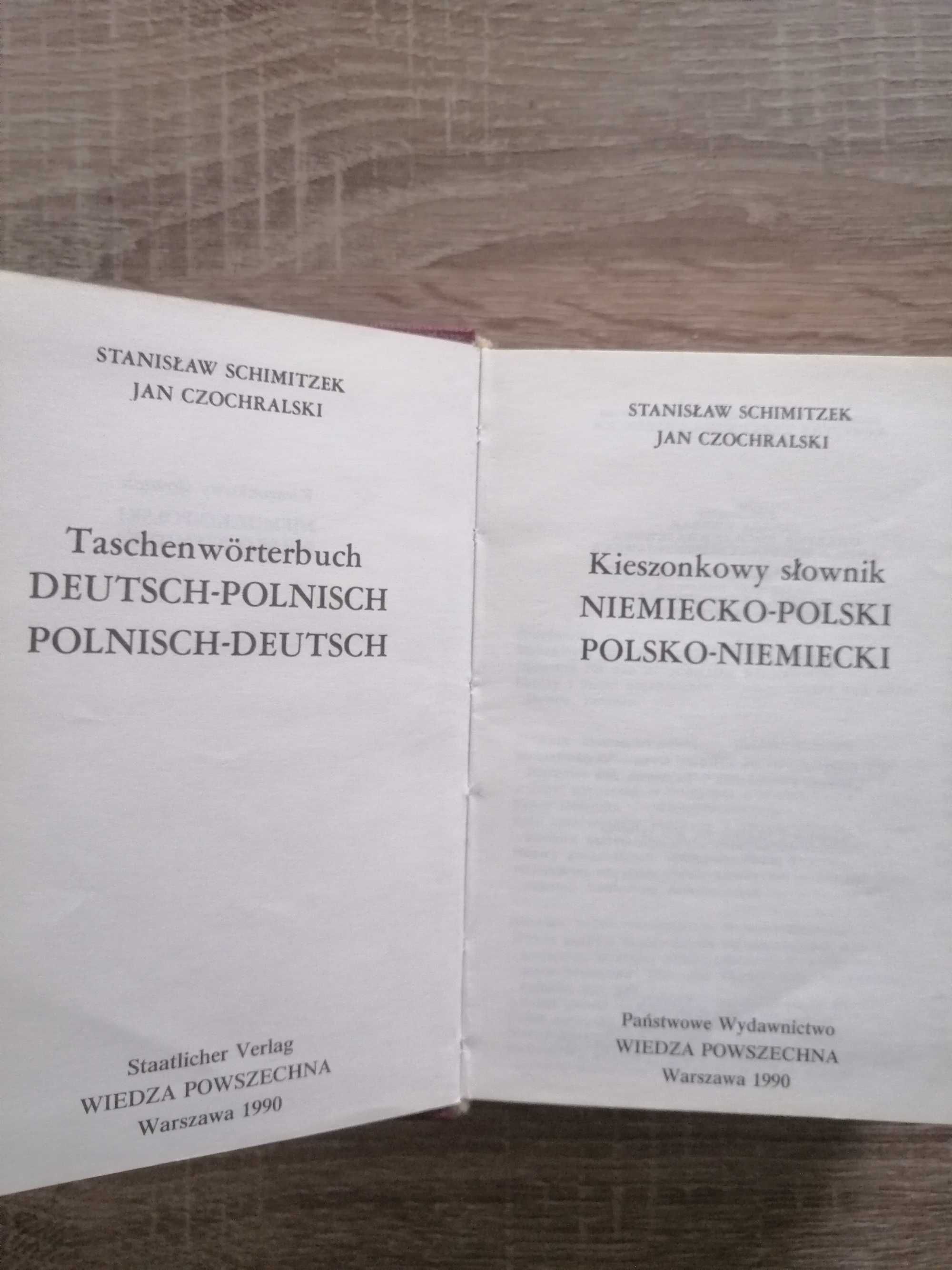 Słownik kieszonkowy polsko-niemiecki i niemiecko-polski