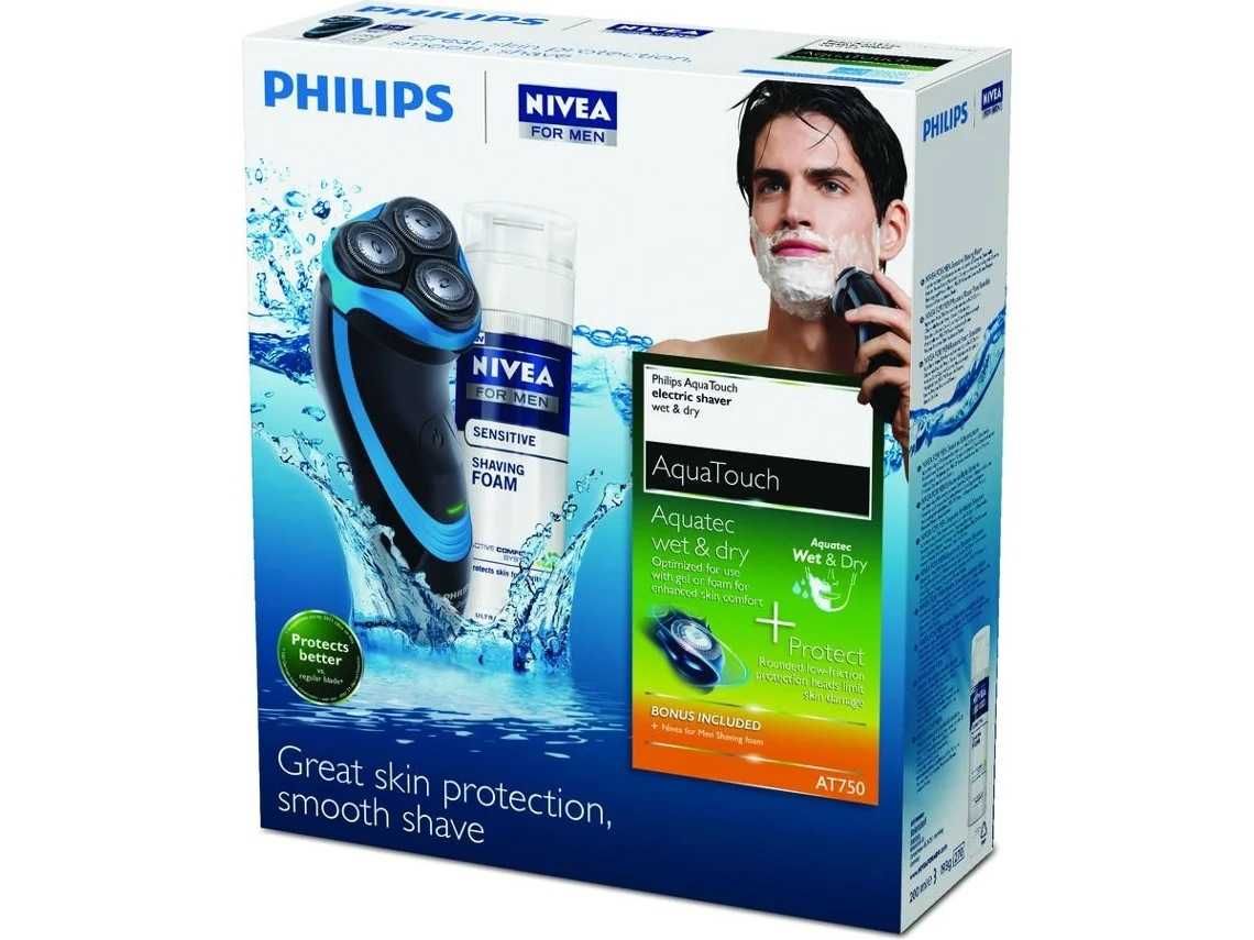 Philips AquaTouch Máquina de Barbear Resistente à Água