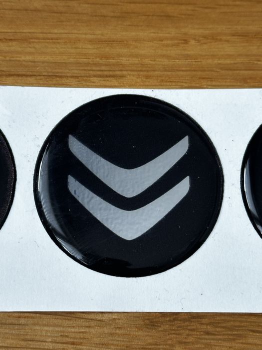 Naklejki na kołpaki, 4 sztuki, Citroen, 5cm