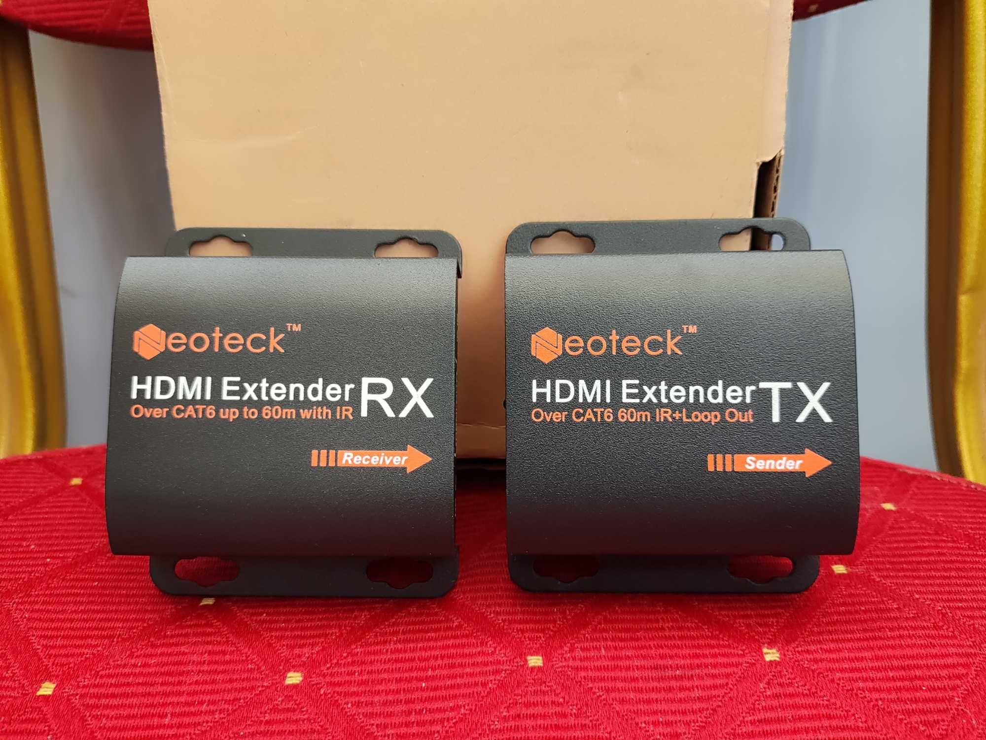 Neoteck Przedłużacz HDMI Extender RJ45 NTK014 CAT6 Cat7