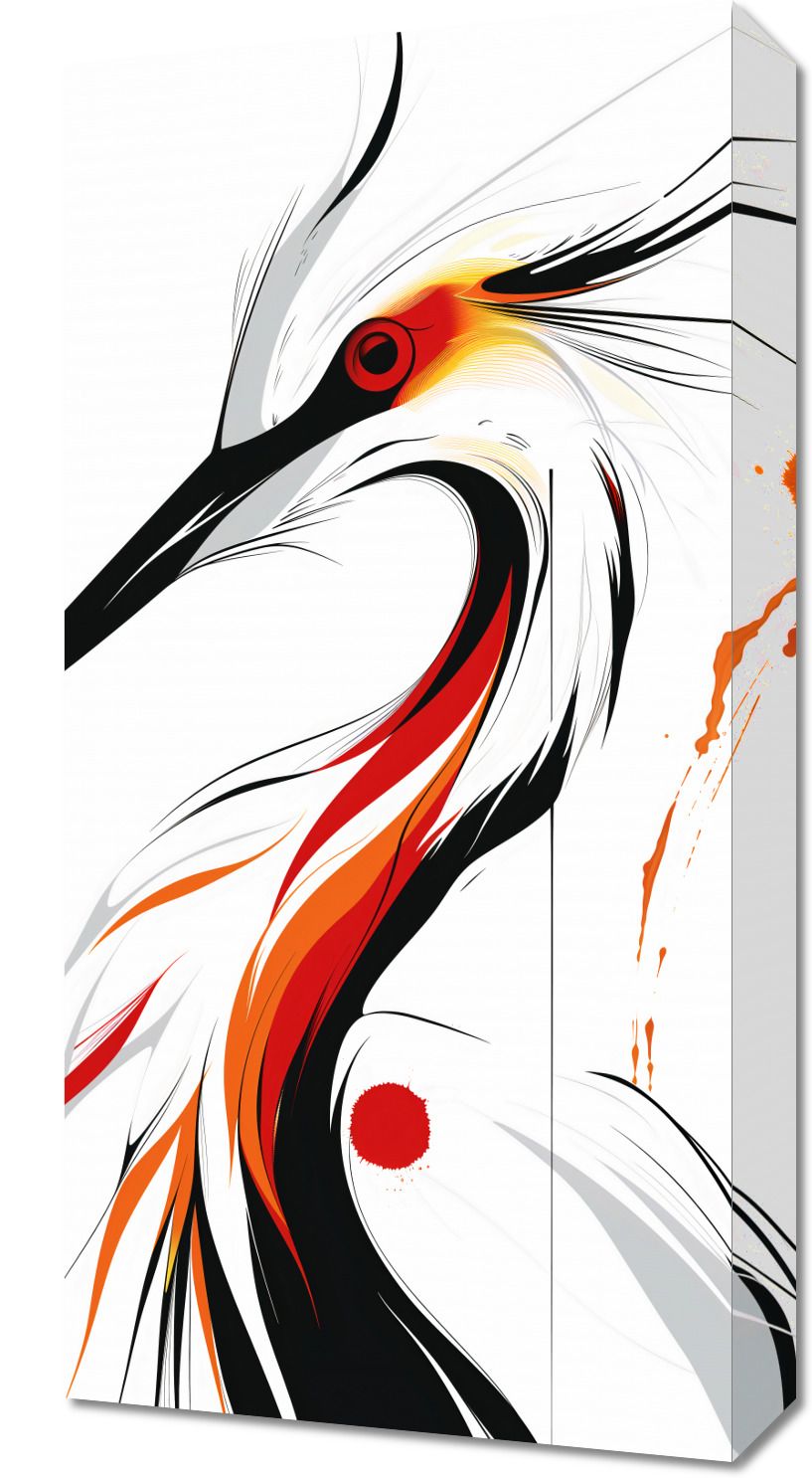 Obraz 30x60cm Bocian