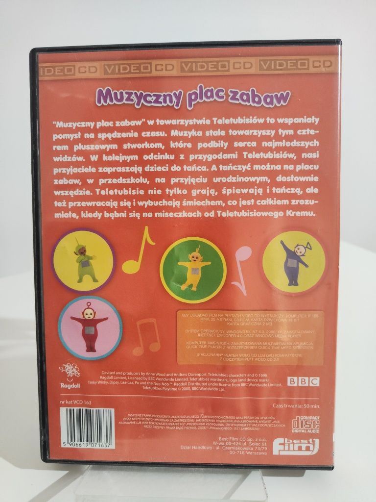Teletubisie Muzyczny plac zabaw Teletubbies VCD