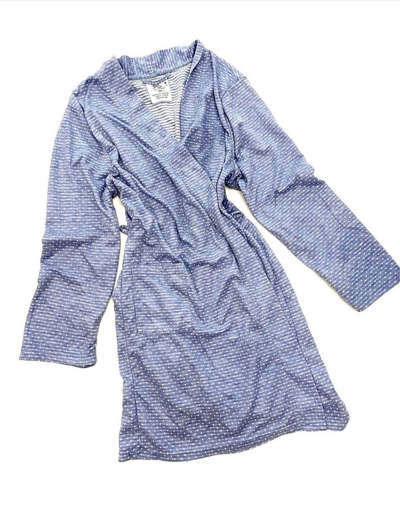 Халат пижама одежда для дома плюшевый велюровый С-Л