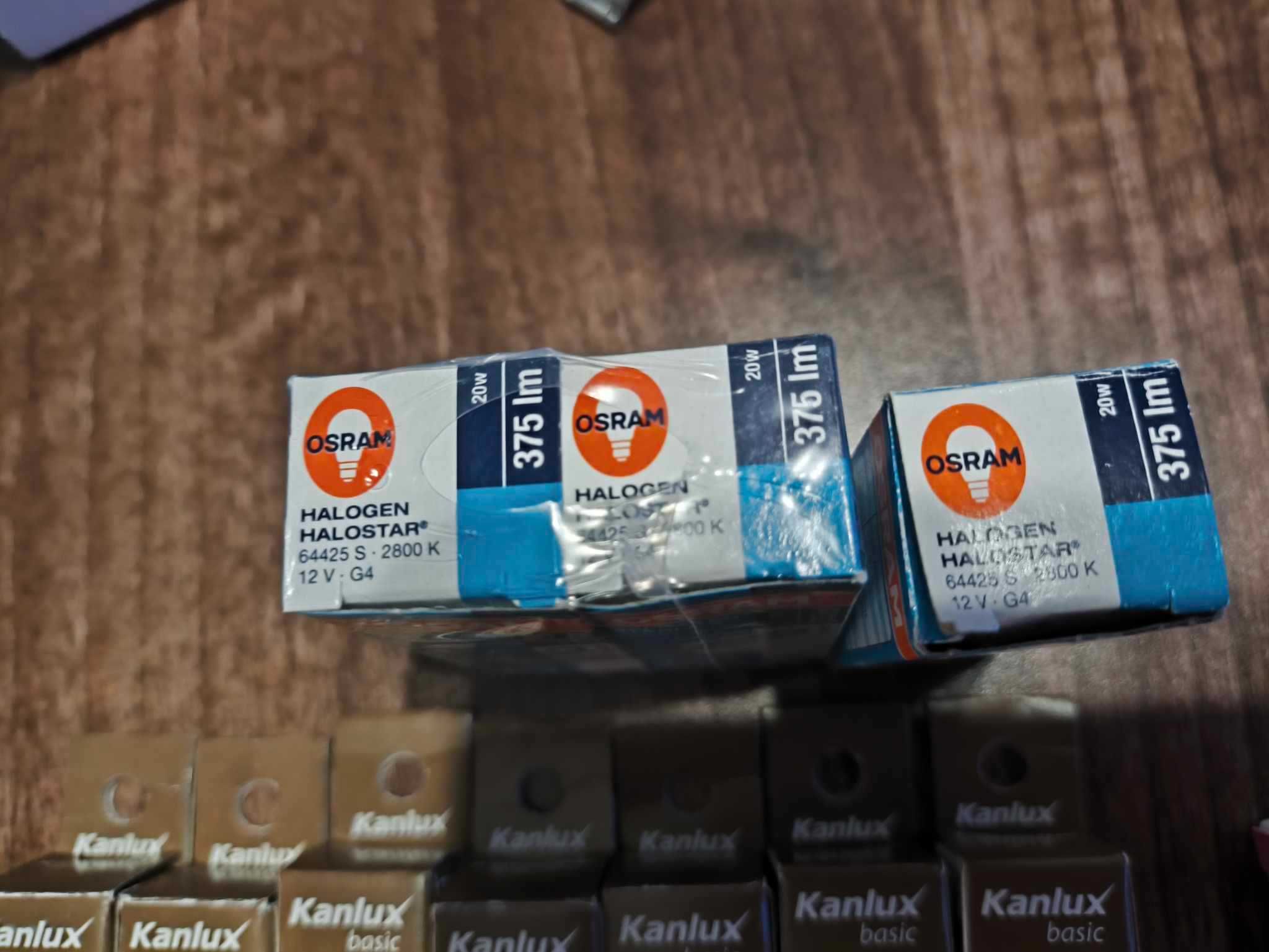 3 x Oprawy podszafkowe + żarówka halogenowa G4 x 15 szt. Osram, Kanlux