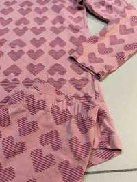 Piżama Coccodrillo 128 piżamka w serduszka