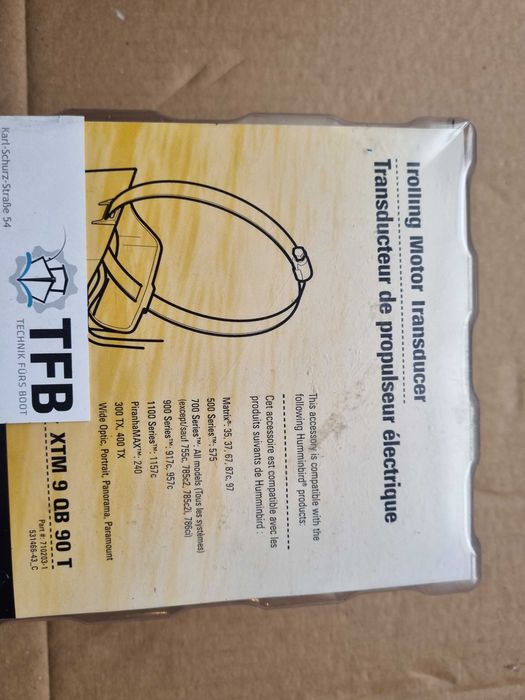 przetwornik Humminbird xtm9 Qb 90t na silnik trolingowy