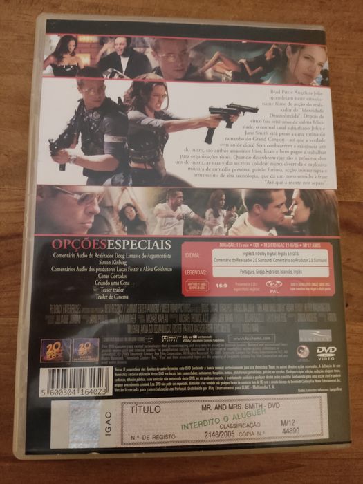 Mr & Mrs Smith dvd