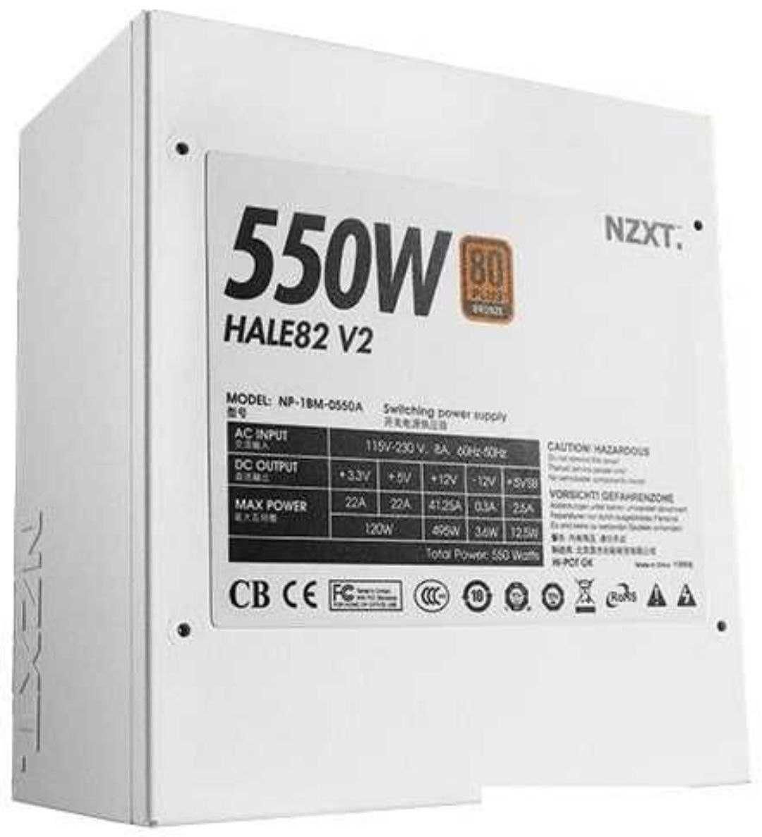 Блок питания NZXT Hale 82 v2 550W (NP-1BM-0550A-EU)