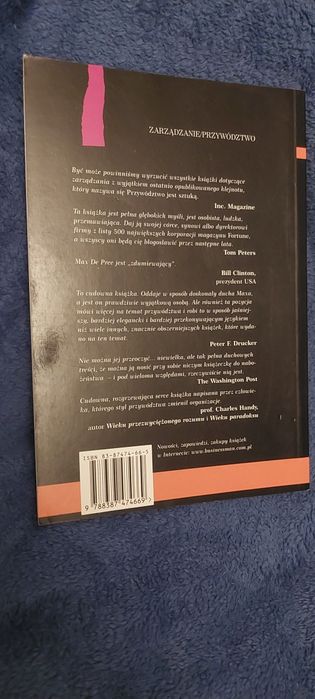 Przywództwo jest sztuką, Max De Pree