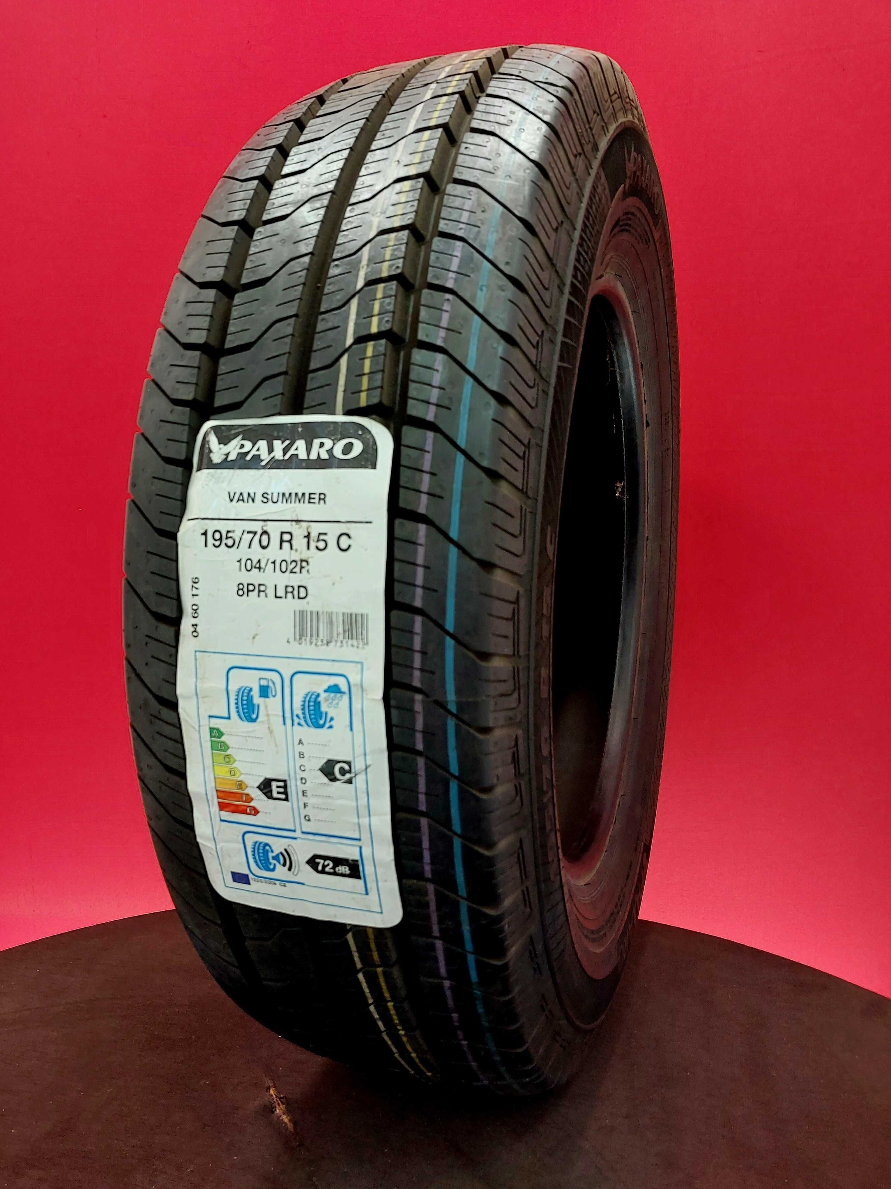 195/70 R 15 C Nowe letnie opony Paxaro Van Summer Bus Wzmocnione