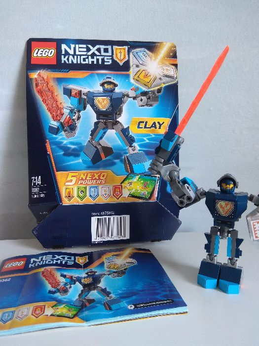 Lego Nexo Knights 70362 - Clay - ZBROJA CLAYA komplet Wawa
