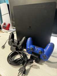 Ігрова консоль Sony PlayStation 4 Slim 1Tb+2 джойстика+підставка