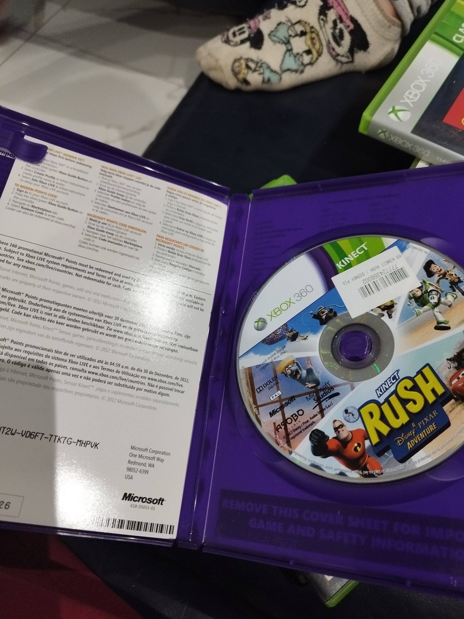 Kinect Rush Disney Pixar xbox 360.  Xbox360