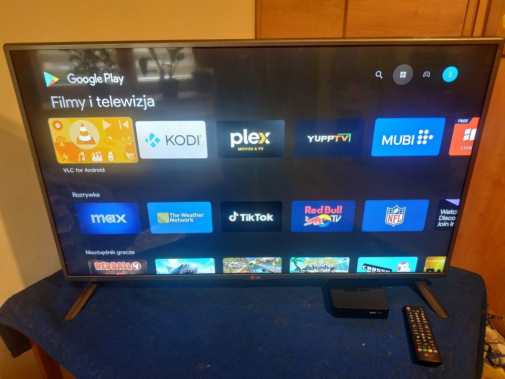 TV 32" LG + Smart TV dekoder box WIFI Android Netflix YouTube