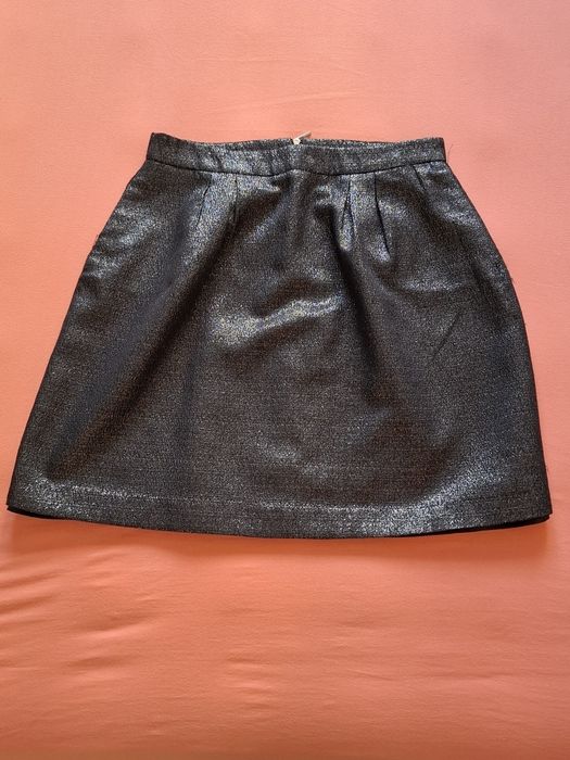 Spódnica Mohito mini czarno-srebrna rozm. 40
