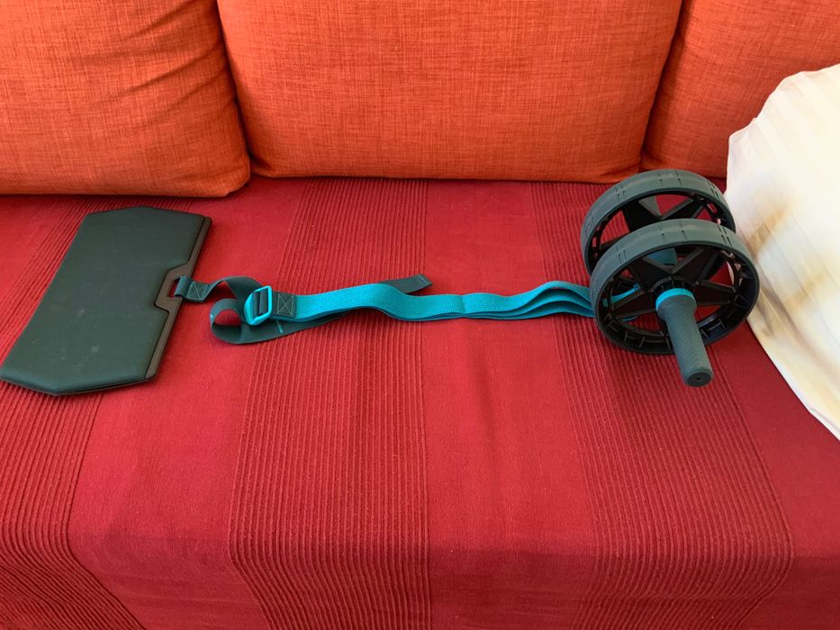 Roda de Abdominais de Musculação c/ Fita Elástica, CORENGTH, decathlon