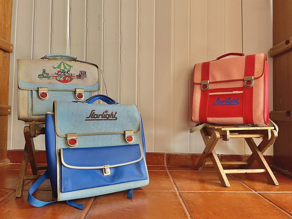 Malas escolares vintage