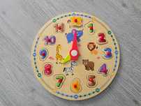 PLAYTIVE drewniany zegar