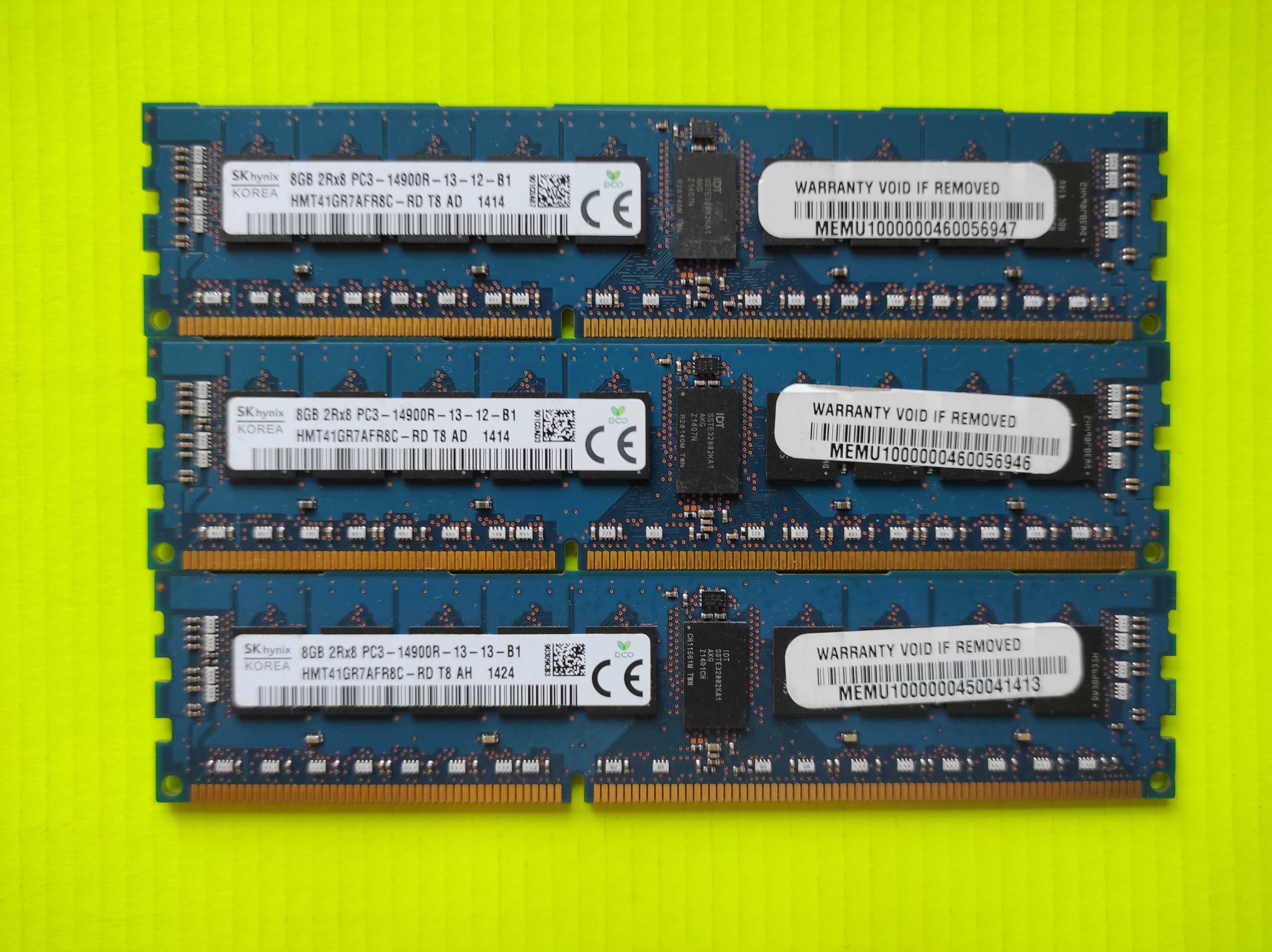 SK hynix 8GB ECC DDR3 1866 PC3-14900R reg серверная