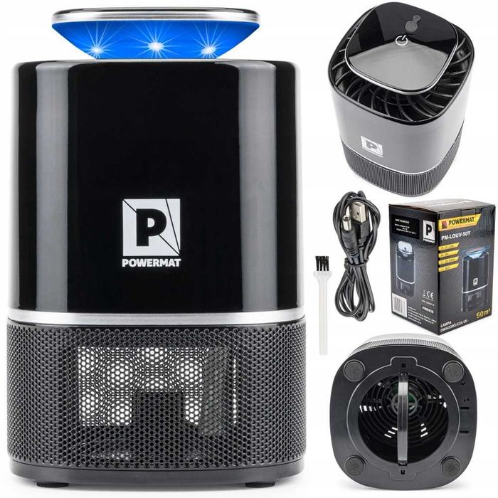 Lampa owadobójcza UV z wentylatorem - Powermat PM-LOUV-50T