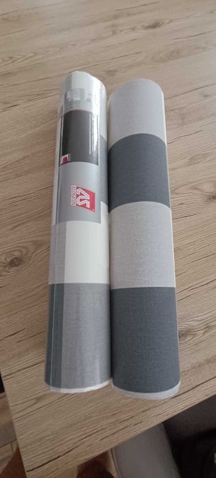 Tapeta ścienna w kratę zmywalna dwie rolki