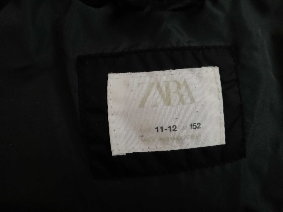 Куртка зимова чорна стильна Zara 152 см 11 - 12 років