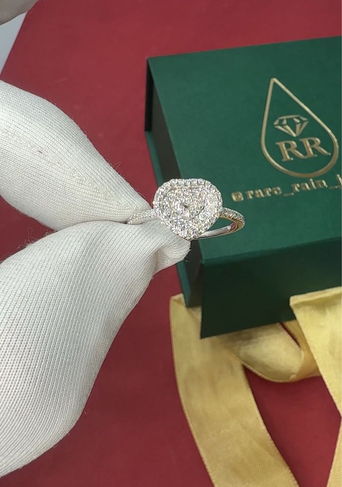 Каблучка з діамантами 0.50ct золото 585 кольцо с бриллиантами