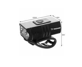 Zestaw lampka USB przednia i tylna LED rowerowa na kierownice ramie
