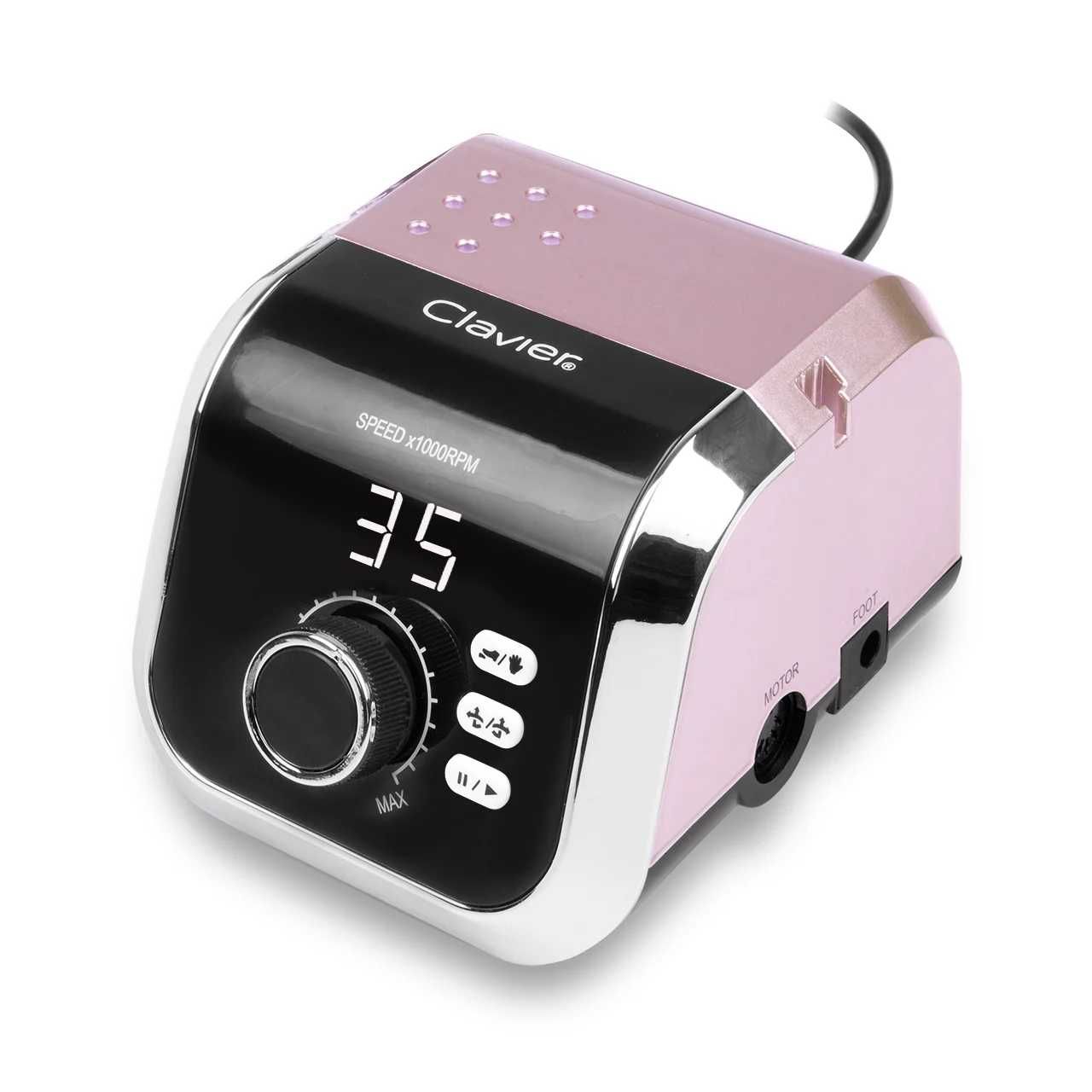 Frezarka do paznokci 65W Manicure Pedicure FX 620 CLAVIER Różowa Frezy