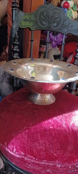 posrebrzane nie sygnowane zabytkowe 3 misy indyjskie za 150z opis