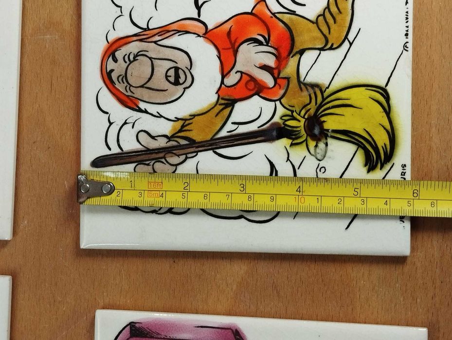 Lote de 6 Azulejos Vintage Disney