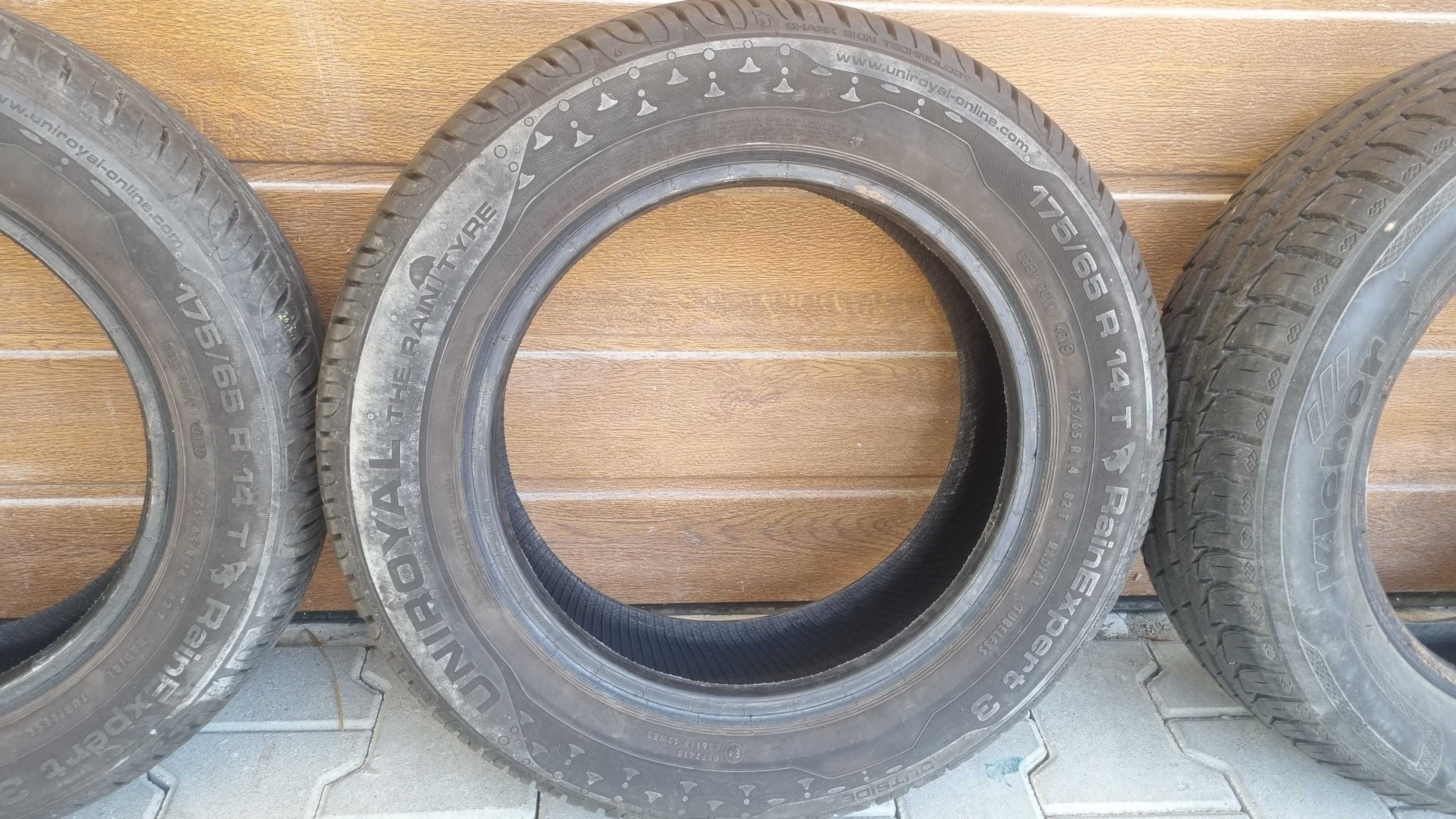 Opony letnie kpl 175/65R14 Uniroyal Rain Expert 3 i Kleber Dynaxer HP3