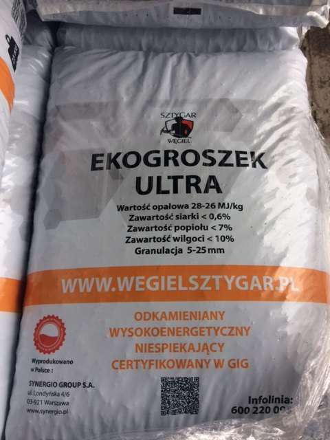 Ekogroszek Sztygar Ultra max 28MJ Hit cenowy!!!