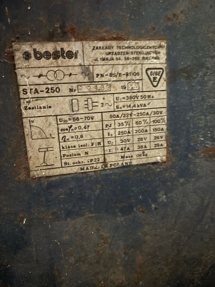 Spawarka BESTER STA-250