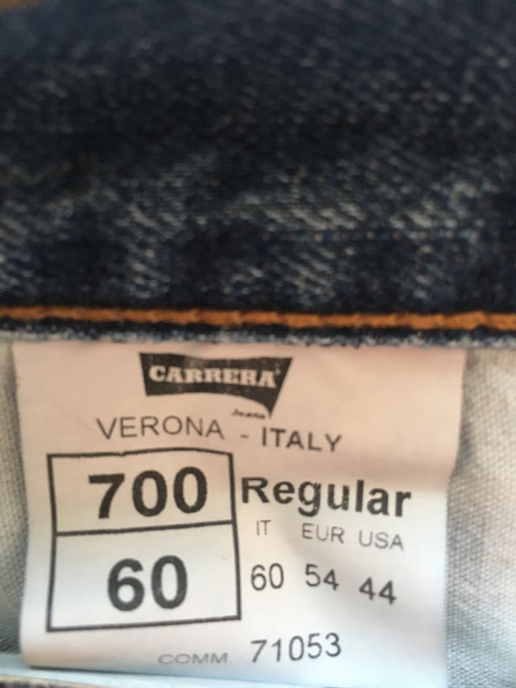 Джинсы Carrera 700 Italy размер 60 (40\36) на высоких мужчин