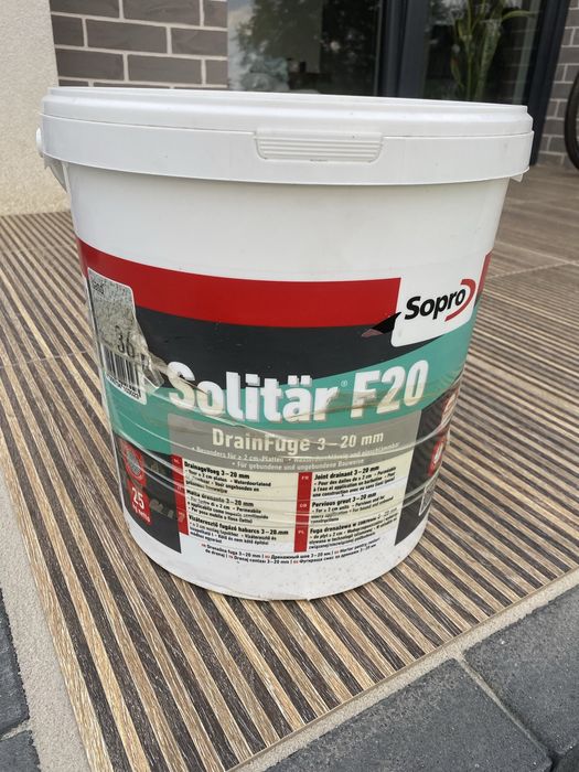 Sopro Solitar F20 fuga drenazowa kolor piaskowy 25kg