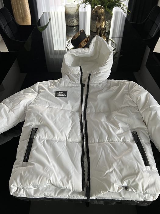 Kurtka Reporter zimowa biała 158