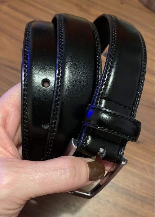 Cinto preto El Corte Inglés em pele