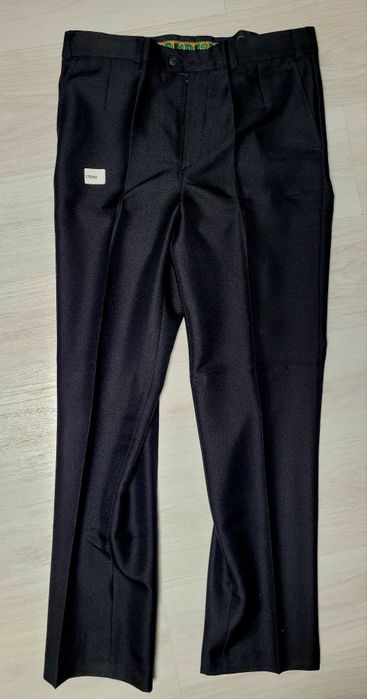 Spodnie garniturowe eleganckie kant czarne 178/92