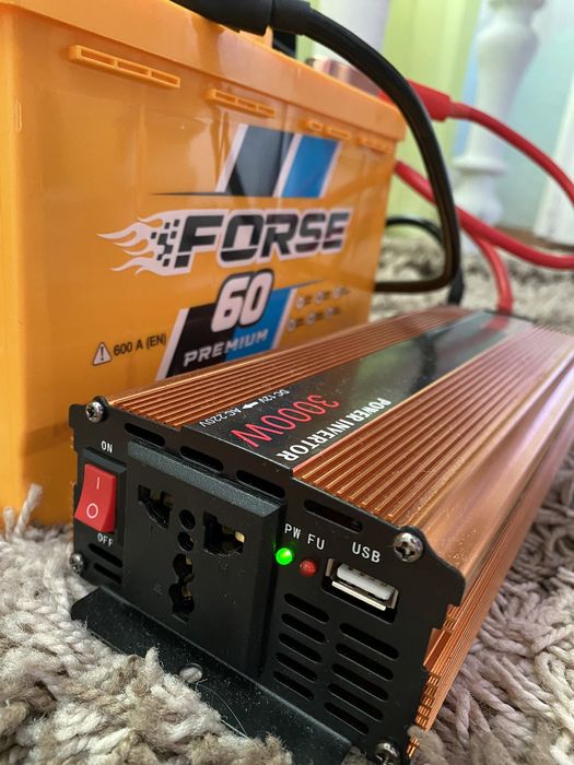 Інвертор UKC 3000w(Чесних 1500w) (Модифікований синус)